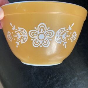 Golden Butterfly Pyrex bowl